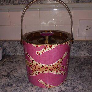 🎉 Pink Leopard Pattern Ice Bucket – NWOT 🐆💖